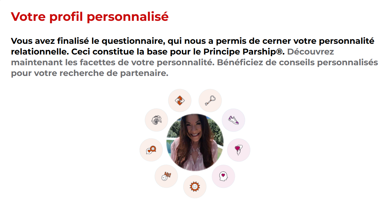 Parship Profil personnalise